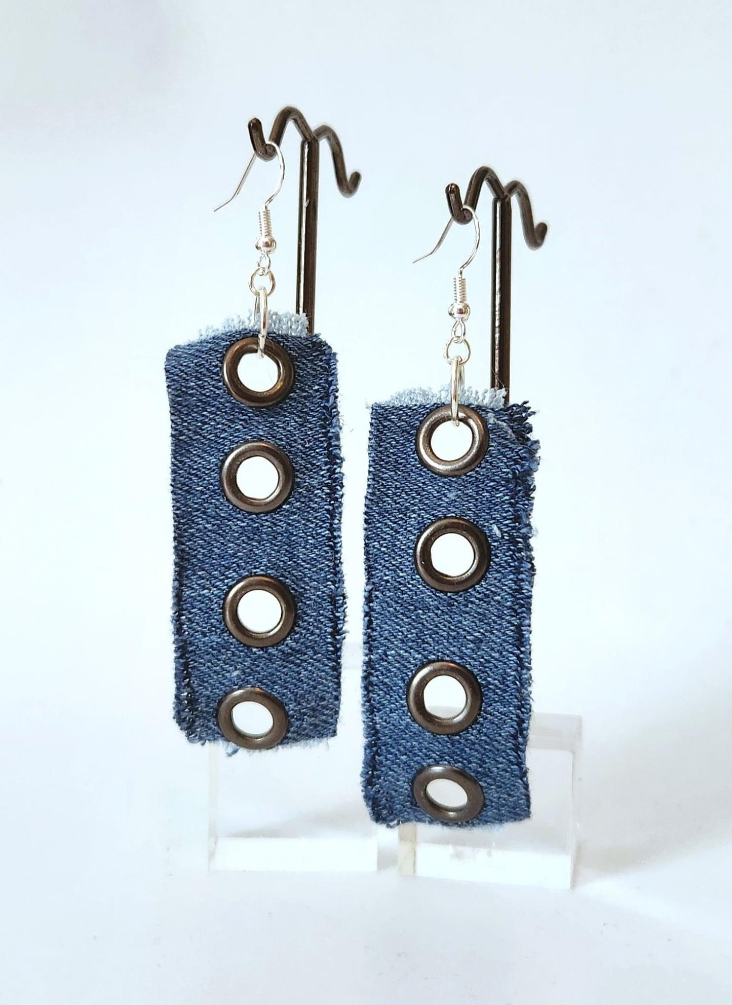 Denim Earrings