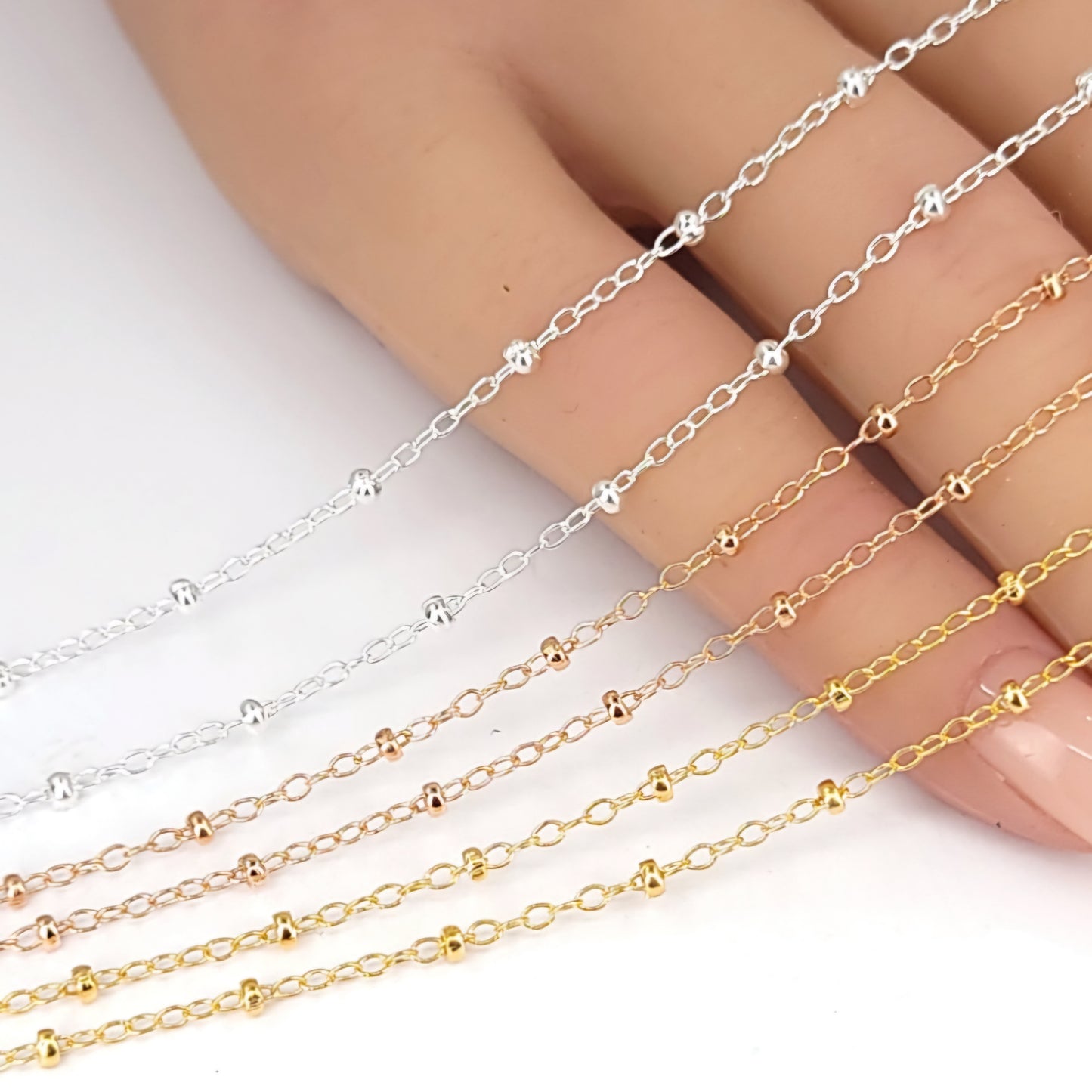 Permanent Satellite Bead Bracelet-gold